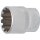 BGS technic Steckschlüssel-Einsatz Gear Lock | Antrieb Innenvierkant 12,5 mm (1/2") | SW 27 mm