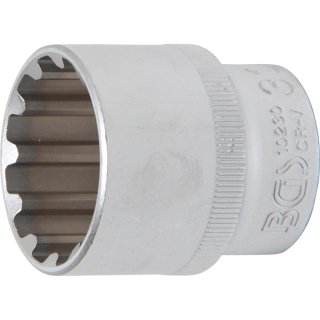 BGS technic Steckschlüssel-Einsatz Gear Lock | Antrieb Innenvierkant 12,5 mm (1/2") | SW 30 mm
