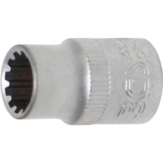 BGS technic Steckschlüssel-Einsatz Gear Lock | Antrieb Innenvierkant 10 mm (3/8") | SW 10 mm