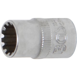 BGS technic Steckschlüssel-Einsatz Gear Lock | Antrieb Innenvierkant 10 mm (3/8") | SW 11 mm