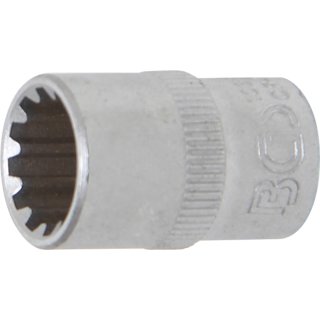 BGS technic Steckschlüssel-Einsatz Gear Lock | Antrieb Innenvierkant 10 mm (3/8") | SW 12 mm