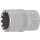BGS technic Steckschlüssel-Einsatz Gear Lock | Antrieb Innenvierkant 10 mm (3/8") | SW 12 mm