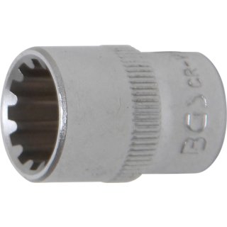 BGS technic Steckschlüssel-Einsatz Gear Lock | Antrieb Innenvierkant 10 mm (3/8") | SW 13 mm