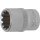 BGS technic Steckschlüssel-Einsatz Gear Lock | Antrieb Innenvierkant 10 mm (3/8") | SW 13 mm
