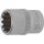 BGS technic Steckschlüssel-Einsatz Gear Lock | Antrieb Innenvierkant 10 mm (3/8") | SW 13 mm
