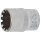 BGS technic Steckschlüssel-Einsatz Gear Lock | Antrieb Innenvierkant 10 mm (3/8") | SW 14 mm