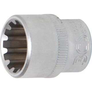 BGS technic Steckschlüssel-Einsatz Gear Lock | Antrieb Innenvierkant 10 mm (3/8") | SW 16 mm