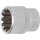 BGS technic Steckschlüssel-Einsatz Gear Lock | Antrieb Innenvierkant 10 mm (3/8") | SW 16 mm