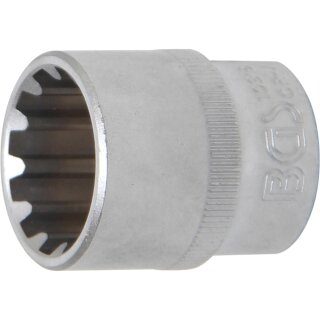 BGS technic Steckschlüssel-Einsatz Gear Lock | Antrieb Innenvierkant 10 mm (3/8") | SW 18 mm