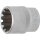BGS technic Steckschlüssel-Einsatz Gear Lock | Antrieb Innenvierkant 10 mm (3/8") | SW 18 mm