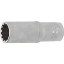 BGS technic Steckschlüssel-Einsatz Gear Lock, tief | Antrieb Innenvierkant 10 mm (3/8") | SW 15 mm