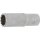 BGS technic Steckschlüssel-Einsatz Gear Lock, tief | Antrieb Innenvierkant 10 mm (3/8") | SW 15 mm