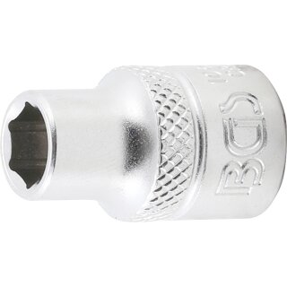 BGS technic Steckschlüssel-Einsatz Sechskant, tief | Antrieb Innenvierkant 6,3 mm (1/4") | SW 8 mm
