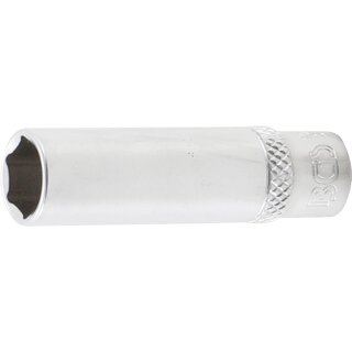BGS technic Steckschlüssel-Einsatz Sechskant, tief | Antrieb Innenvierkant 6,3 mm (1/4") | SW 10 mm