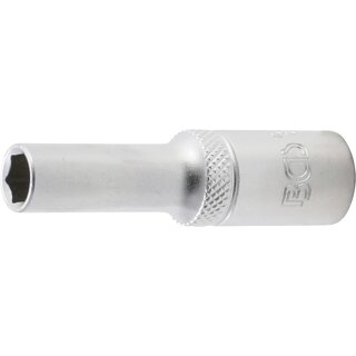 BGS technic Steckschlüssel-Einsatz Sechskant, tief | Antrieb Innenvierkant 10 mm (3/8") | SW 8 mm