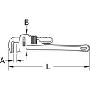 KS-TOOLS Aluminium-Einhand-Rohrzange, 2.1/2