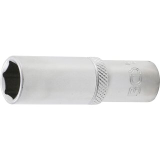 BGS technic Steckschlüssel-Einsatz Sechskant, tief | Antrieb Innenvierkant 10 mm (3/8") | SW 13 mm