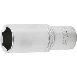 BGS technic Steckschlüssel-Einsatz Sechskant, tief | Antrieb Innenvierkant 10 mm (3/8") | SW 17 mm