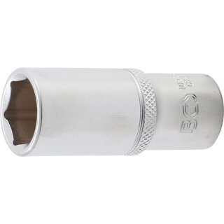 BGS technic Steckschlüssel-Einsatz Sechskant, tief | Antrieb Innenvierkant 10 mm (3/8") | SW 18 mm