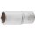 BGS technic Steckschlüssel-Einsatz Sechskant, tief | Antrieb Innenvierkant 10 mm (3/8") | SW 18 mm