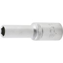 BGS technic Steckschlüssel-Einsatz Sechskant, tief | Antrieb Innenvierkant 12,5 mm (1/2") | SW 10 mm