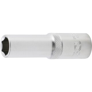 BGS technic Steckschlüssel-Einsatz Sechskant, tief | Antrieb Innenvierkant 12,5 mm (1/2") | SW 13 mm