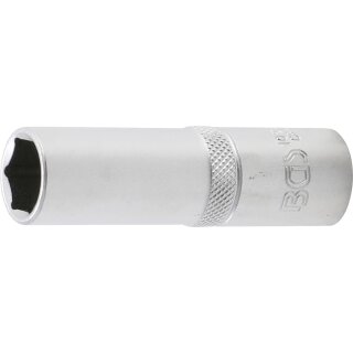 BGS technic Steckschlüssel-Einsatz Sechskant, tief | Antrieb Innenvierkant 12,5 mm (1/2") | SW 15 mm