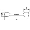 KS-TOOLS 1" Sechskant-Torsions-Kraftstecknuss, XL,...