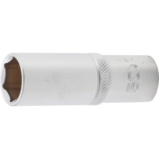 BGS technic Steckschlüssel-Einsatz Sechskant, tief | Antrieb Innenvierkant 12,5 mm (1/2") | SW 19 mm