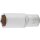 BGS technic Steckschlüssel-Einsatz Sechskant, tief | Antrieb Innenvierkant 12,5 mm (1/2") | SW 22 mm