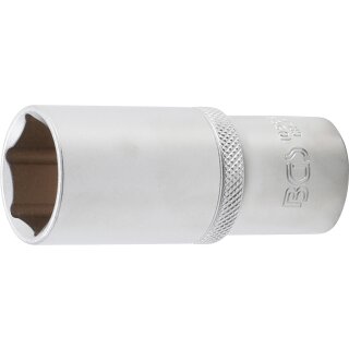 BGS technic Steckschlüssel-Einsatz Sechskant, tief | Antrieb Innenvierkant 12,5 mm (1/2") | SW 24 mm