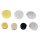 KS-TOOLS Kunststoffpad gelb, Ø 85,0mm, 5er Pack