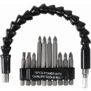 Kraftmann Bit-Satz mit flexibler Welle | Antrieb Außensechskant 6,3 mm (1/4") | 11-tlg.