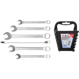 BGS technic Maul-Ringschlüssel-Satz | Zollgrößen | SW 3/8" - 11/16" | 6-tlg.