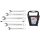 BGS technic Maul-Ringschlüssel-Satz | Zollgrößen | SW 3/8" - 11/16" | 6-tlg.