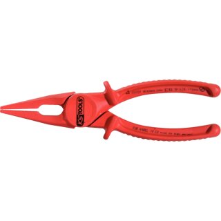 KS-TOOLS Kunststoff-Flachzange mit Schutzisolierung, 190mm
