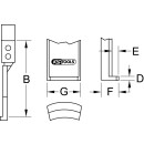 KS-TOOLS Abzieherhaken, 700mm, für 640.0250