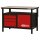 KS-TOOLS Werkbank mit 3 Schubladen und 1 Tür, H840xB1200xT600mm