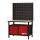 KS-TOOLS Werkbank mit 3 Schubladen und 1 Tür, H840xB1200xT600mm