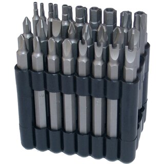 BGS technic Bit-Satz | lang | Antrieb Außensechskant 6,3 mm (1/4") | verschiedene Profile | 32-tlg.