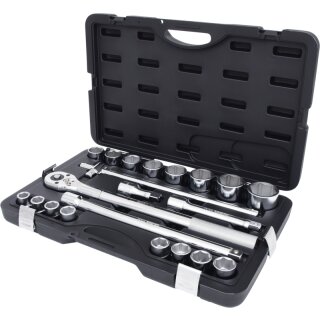 KS-TOOLS 3/4" Steckschlüssel-Satz, 21-tlg. 6-kant