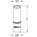 KS-TOOLS BRONZEplus Stecknuss 1/2" 19mm 6-kant lang