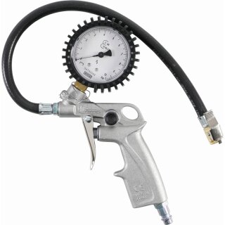 BGS technic Druckluft-Reifenfüllpistole | geeicht | 0 - 10  bar