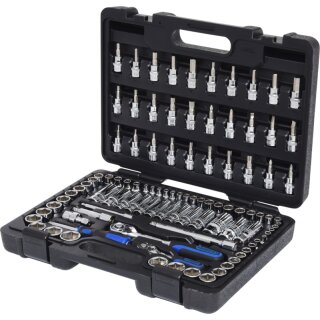 KS-TOOLS 1/4"+3/8" CHROMEplus Steckschlüssel-Satz, 99-tlg.