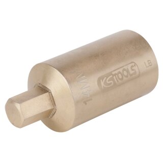 KS-TOOLS BRONZEplus Bit-Stecknuss Innensechskant 1" 19 mm 