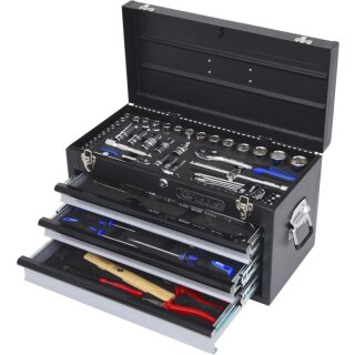 KS-TOOLS 1/4"+1/2" CHROMEplus Universal-Werkzeug-Satz, 99-tlg. Zollmaße