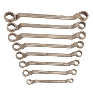 KS-TOOLS BRONZEplus Doppel-Ringschlüssel-Satz gekröpft, 8-tlg., 1/4-1"