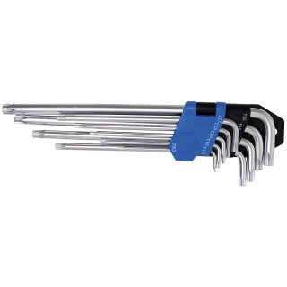BGS technic Winkelschlüssel-Satz | extra lang | T-Profil (für Torx) T10 - T50 | 9-tlg.