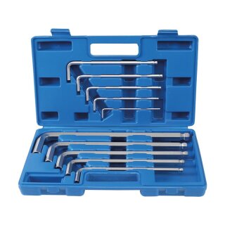 BGS technic Winkelschlüssel-Satz | "Max" | Innensechskant 3 - 17 mm | 10-tlg.