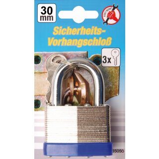 Kraftmann Sicherheits-Vorhängeschloss | 30 mm